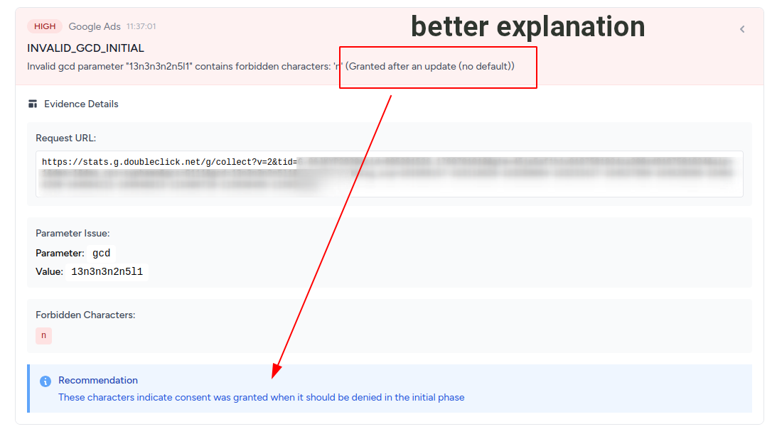 Better explanation for GCD error messages
